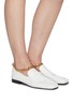 Figure View - Click To Enlarge - BY FAR - Nick ankle chain square toe loafers