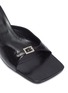Detail View - Click To Enlarge - BY FAR - 'Erin' buckle band square toe mules