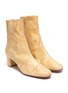 Detail View - Click To Enlarge - BY FAR - Sofia snake embossed leather ankle boots