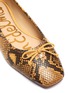 Detail View - Click To Enlarge - SAM EDELMAN - 'Jillie' snake embossed leather flats