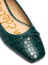 Detail View - Click To Enlarge - SAM EDELMAN - 'Jillie' croc embossed leather flats
