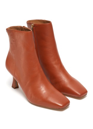 Detail View - Click To Enlarge - SAM EDELMAN - 'Lizzo' square toe leather ankle boots