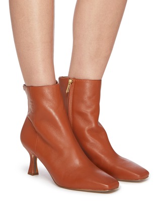 Figure View - Click To Enlarge - SAM EDELMAN - 'Lizzo' square toe leather ankle boots