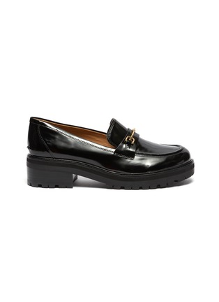 Main View - Click To Enlarge - SAM EDELMAN - Tully' horsebit leather platform loafers