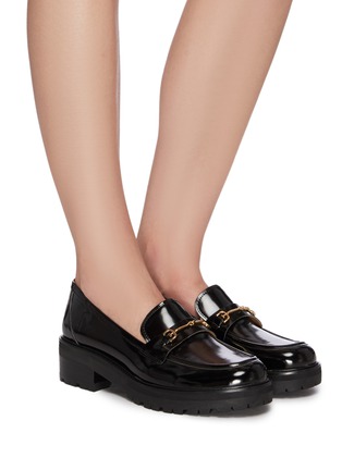 Figure View - Click To Enlarge - SAM EDELMAN - Tully' horsebit leather platform loafers