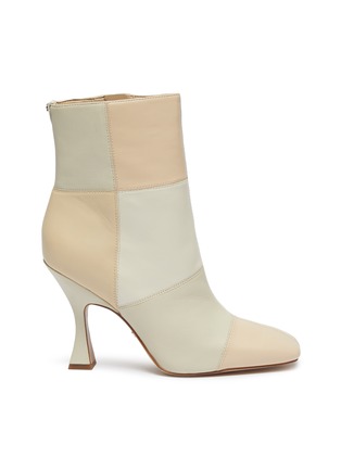 Main View - Click To Enlarge - SAM EDELMAN - Olina patchwork square toe leather ankle boots