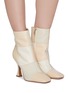 Figure View - Click To Enlarge - SAM EDELMAN - Olina patchwork square toe leather ankle boots