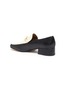  - SAM EDELMAN - Jamille monochrome leather heeled horsebit loafers