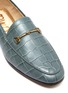 Detail View - Click To Enlarge - SAM EDELMAN - 'LORAINE' HORSEBIT CROC-EMBOSSED LEATHER LOAFERS