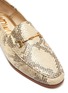 Detail View - Click To Enlarge - SAM EDELMAN - 'LORAINE' HORSEBIT SNAKE-EMBOSSED LEATHER LOAFERS