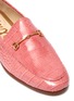 Detail View - Click To Enlarge - SAM EDELMAN - 'Loraine' horsebit croc-embossed patent leather loafers