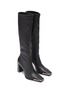 Figure View - Click To Enlarge - ALEXANDER WANG - Mascha' stretch leather knee high boots