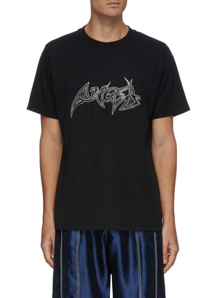 Main View - Click To Enlarge - ANGEL CHEN - Logo embroidered T-shirt