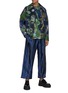 Figure View - Click To Enlarge - ANGEL CHEN - Contrast stitch panel fold pants