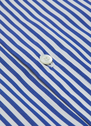  - BRUNELLO CUCINELLI - Striped French collar leisure fit shirt