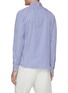 Back View - Click To Enlarge - BRUNELLO CUCINELLI - Striped French collar leisure fit shirt