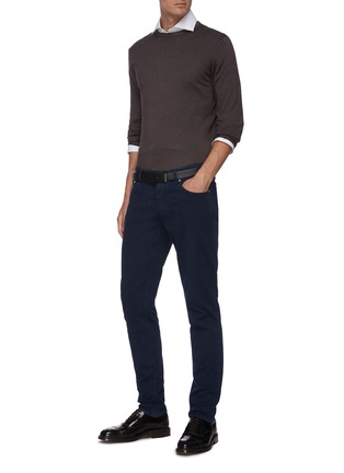 Figure View - Click To Enlarge - BRUNELLO CUCINELLI - Button fly dark wash jeans