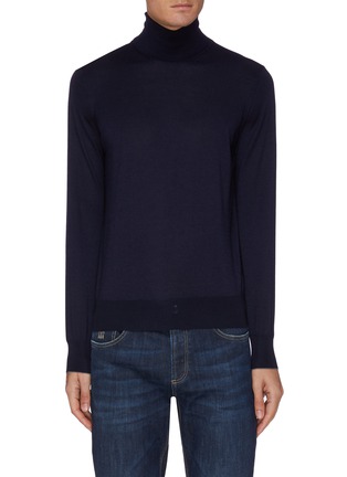 Main View - Click To Enlarge - BRUNELLO CUCINELLI - Cashmere-silk blend turtleneck sweater