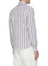 Back View - Click To Enlarge - BRUNELLO CUCINELLI - Striped French collar leisure fit shirt