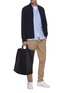 Figure View - Click To Enlarge - BRUNELLO CUCINELLI - French collar slim fit cotton twill shirt