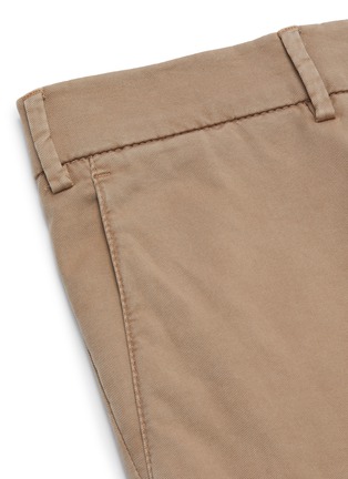  - BRUNELLO CUCINELLI - Tab waistband slim fit cotton pants