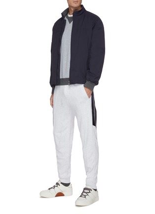 Figure View - Click To Enlarge - BRUNELLO CUCINELLI - Side panel jogging pants