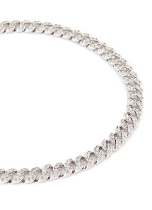 Detail View - Click To Enlarge - CZ BY KENNETH JAY LANE - Cubic zirconia pave link necklace
