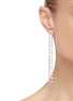 Figure View - Click To Enlarge - CZ BY KENNETH JAY LANE - Two strand cubic zirconia drop earrings