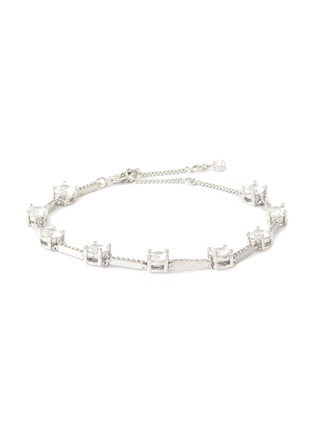 Main View - Click To Enlarge - CZ BY KENNETH JAY LANE - Cubic zirconia linked station bracelet