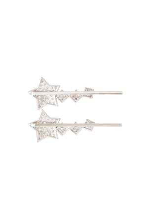 Figure View - Click To Enlarge - CZ BY KENNETH JAY LANE - Star cubic zirconia cluster hair pins
