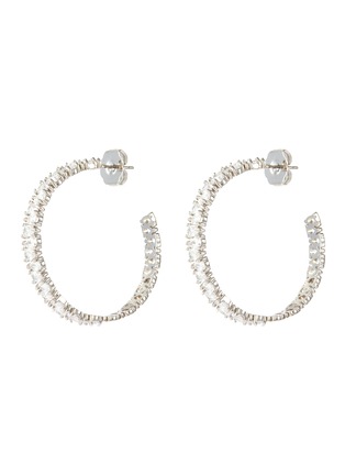 Main View - Click To Enlarge - CZ BY KENNETH JAY LANE - Cubic zirconia open back hoop earrings
