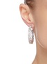 Figure View - Click To Enlarge - CZ BY KENNETH JAY LANE - Cubic zirconia open back hoop earrings