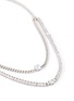 Detail View - Click To Enlarge - CZ BY KENNETH JAY LANE - Cubic zirconia layered link chain necklace