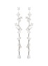 Main View - Click To Enlarge - CZ BY KENNETH JAY LANE - Linear cluster cubic zirconia drop earrings