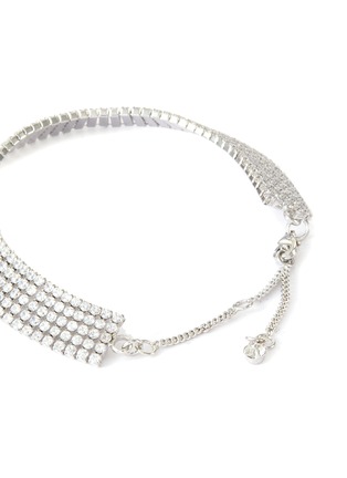 Detail View - Click To Enlarge - CZ BY KENNETH JAY LANE - Cubic zirconia five row flexi tennis bracelet