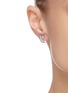 Figure View - Click To Enlarge - CZ BY KENNETH JAY LANE - Moon and star cubic zirconia pave stud earrings