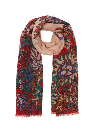 Main View - Click To Enlarge - FRANCO FERRARI - 'Evans Wash' floral print scarf