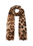 Main View - Click To Enlarge - FRANCO FERRARI - 'Tarth' leopard print wool blend scarf