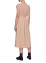 Back View - Click To Enlarge - VALENTINO GARAVANI - Belted sleeveless georgette dress