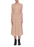 Main View - Click To Enlarge - VALENTINO GARAVANI - Belted sleeveless georgette dress