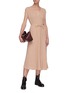 Figure View - Click To Enlarge - VALENTINO GARAVANI - Belted sleeveless georgette dress