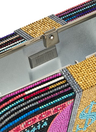 Detail View - Click To Enlarge - JUDITH LEIBER - Funny Money stack of cash crystal pavé clutch