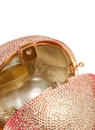 Detail View - Click To Enlarge - JUDITH LEIBER - 'Peach' crystal clutch