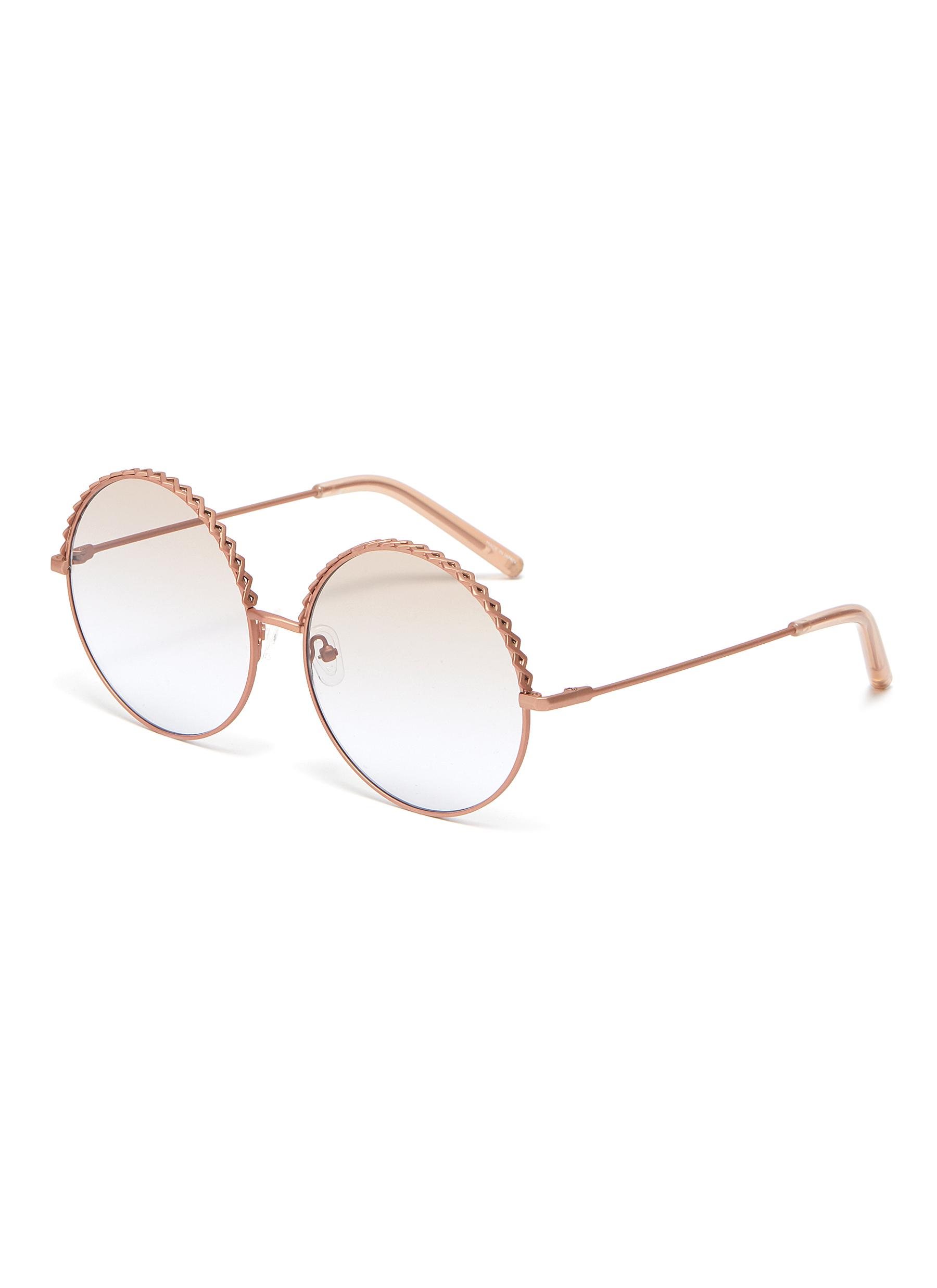 round metal frame sunglasses