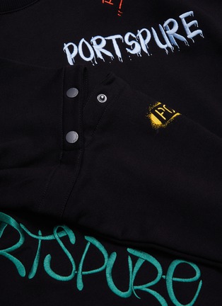  - PORTSPURE - Logo graffiti detachable sleeve sweatshirt