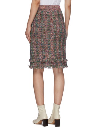 Back View - Click To Enlarge - PORTSPURE - Side pockets tweed skirt