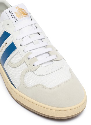 Detail View - Click To Enlarge - LANVIN - Colourblock leather panel low top sneakers