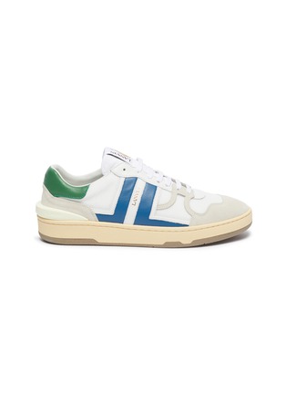 Main View - Click To Enlarge - LANVIN - Colourblock leather panel low top sneakers