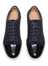 Detail View - Click To Enlarge - LANVIN - Suede leather low top sneakers