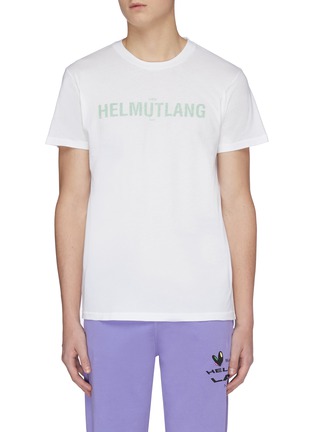 Main View - Click To Enlarge - HELMUT LANG - 'Web Standard' logo print crewneck T-shirt